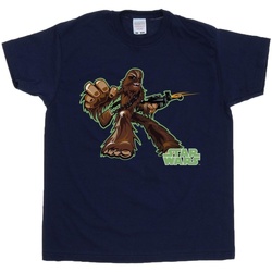 textil Niño Camisetas manga corta Disney Chewbacca Character Azul
