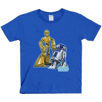 textil Niño Camisetas manga corta Disney C-3PO And R2-D2 Character Azul