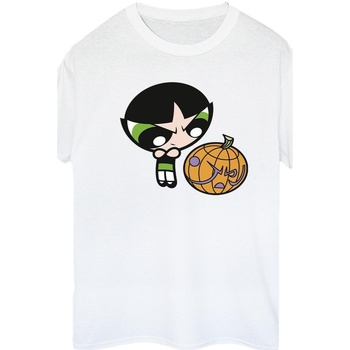 textil Mujer Camisetas manga larga The Powerpuff Girls Girls Buttercup Pumpkin Blanco