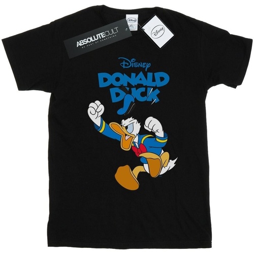 textil Hombre Camisetas manga larga Disney Donald Duck Furious Donald Negro