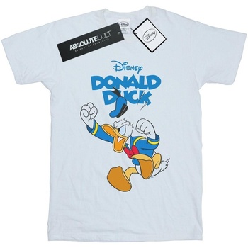 textil Hombre Camisetas manga larga Disney Donald Duck Furious Donald Blanco