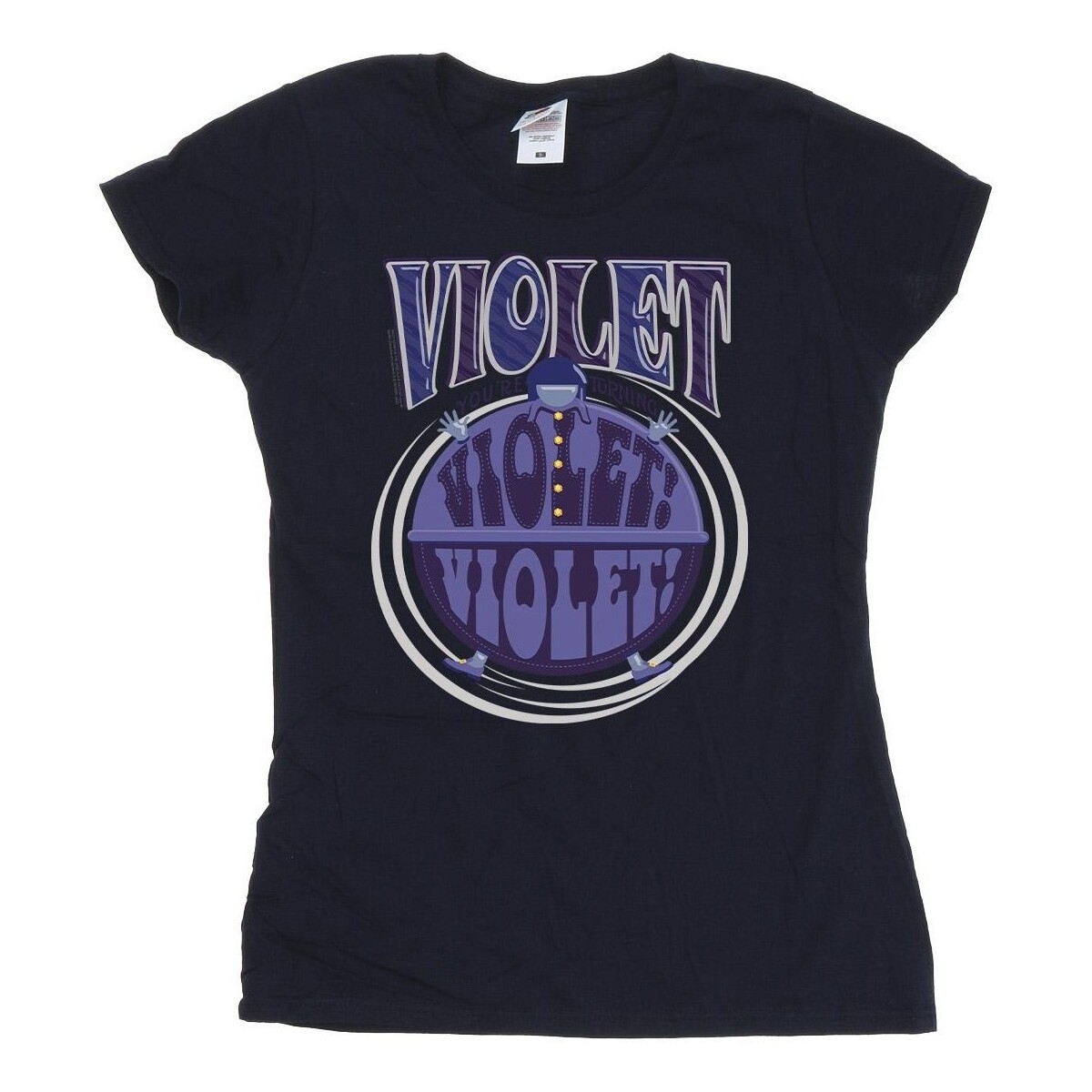textil Mujer Camisetas manga larga Willy Wonka Violet Turning Violet Azul