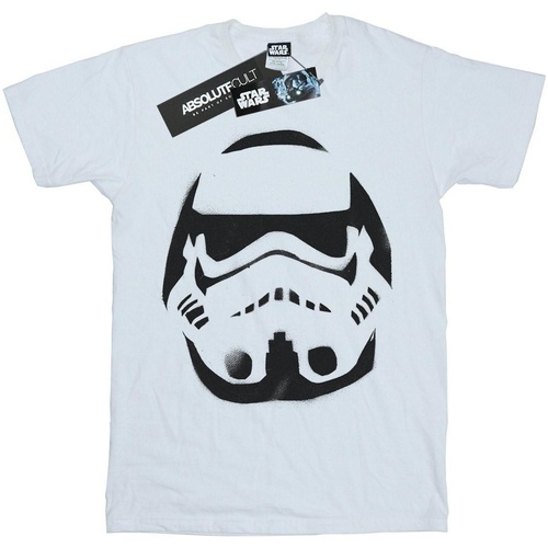 textil Niño Camisetas manga corta Disney Stormtrooper Spray Helmet Blanco