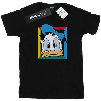textil Hombre Camisetas manga larga Disney Donald Duck Panicked Negro