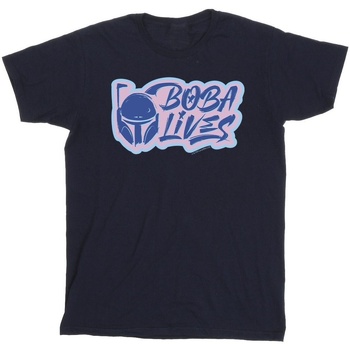 textil Niña Camisetas manga larga Disney The Book Of Boba Fett Lives Pocket Azul