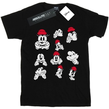 textil Hombre Camisetas manga larga Disney Minnie Mickey Photo Poses Negro