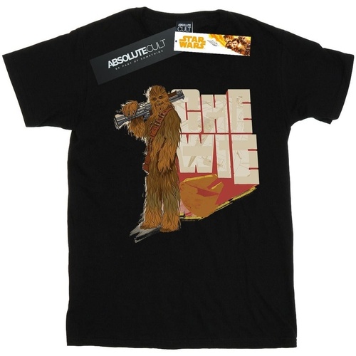 textil Niña Camisetas manga larga Disney Solo Chewie Falcon Negro