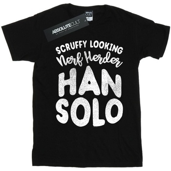 textil Niño Camisetas manga corta Disney Han Solo Legends Tribute Negro