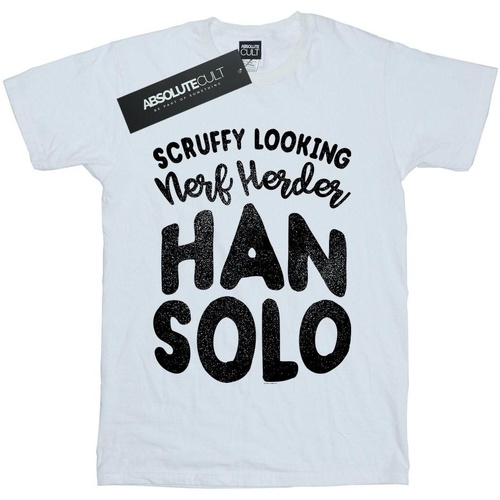 textil Niño Tops y Camisetas Disney Han Solo Legends Tribute Blanco