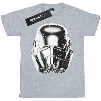 textil Niño Camisetas manga corta Disney Stormtrooper Warp Speed Helmet Gris