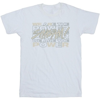 textil Niña Camisetas manga larga Dc Comics Shazam Fury Of The Gods We Are The Power Blanco