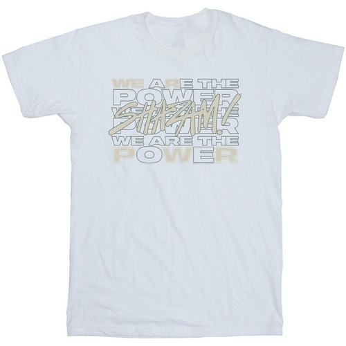 textil Niña Camisetas manga larga Dc Comics Shazam Fury Of The Gods We Are The Power Blanco