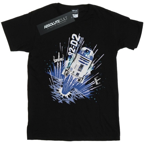 textil Niño Camisetas manga corta Disney R2-D2 Blast Off Negro