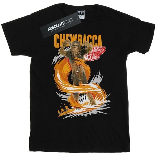 textil Niño Camisetas manga corta Disney Chewbacca Gigantic Negro