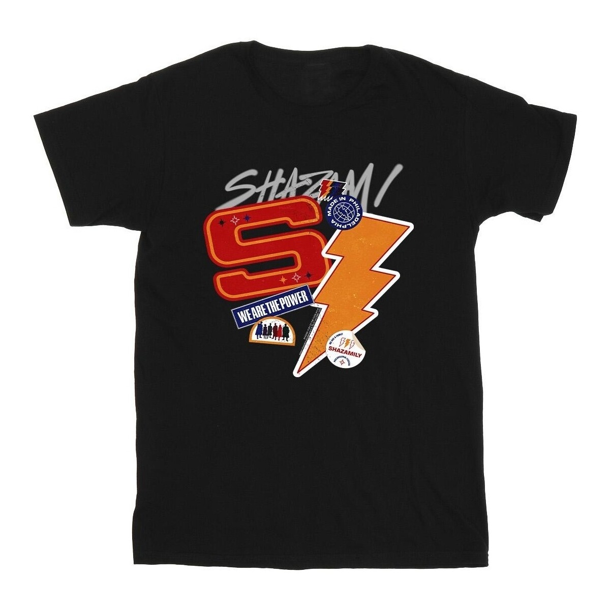 textil Niña Camisetas manga larga Dc Comics Shazam Fury Of The Gods Sticker Spam Negro