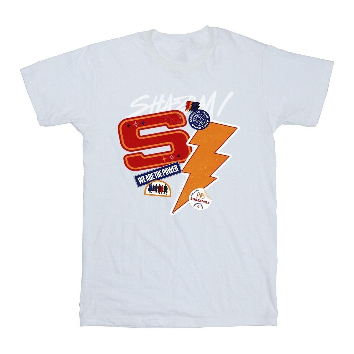 textil Niña Camisetas manga larga Dc Comics Shazam Fury Of The Gods Sticker Spam Blanco
