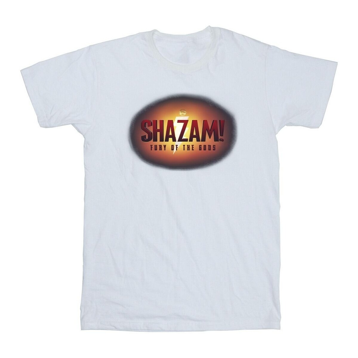 textil Niña Camisetas manga larga Dc Comics Shazam Fury Of The Gods 3D Logo Flare Blanco