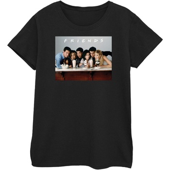 textil Mujer Camisetas manga larga Friends Group Photo Milkshakes Negro