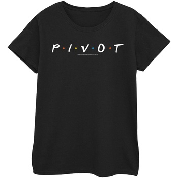 textil Mujer Camisetas manga larga Friends Pivot Logo Negro