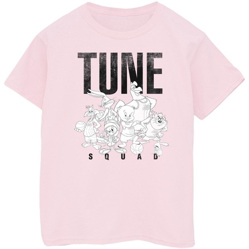 textil Niña Camisetas manga larga Space Jam: A New Legacy Tune Squad Group Rojo
