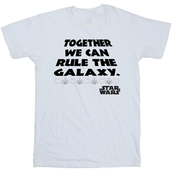 textil Niño Tops y Camisetas Disney Together We Can Rule The Galaxy Blanco