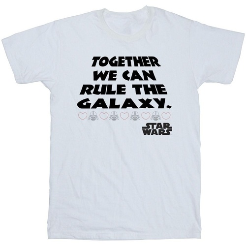 textil Niño Tops y Camisetas Disney Together We Can Rule The Galaxy Blanco