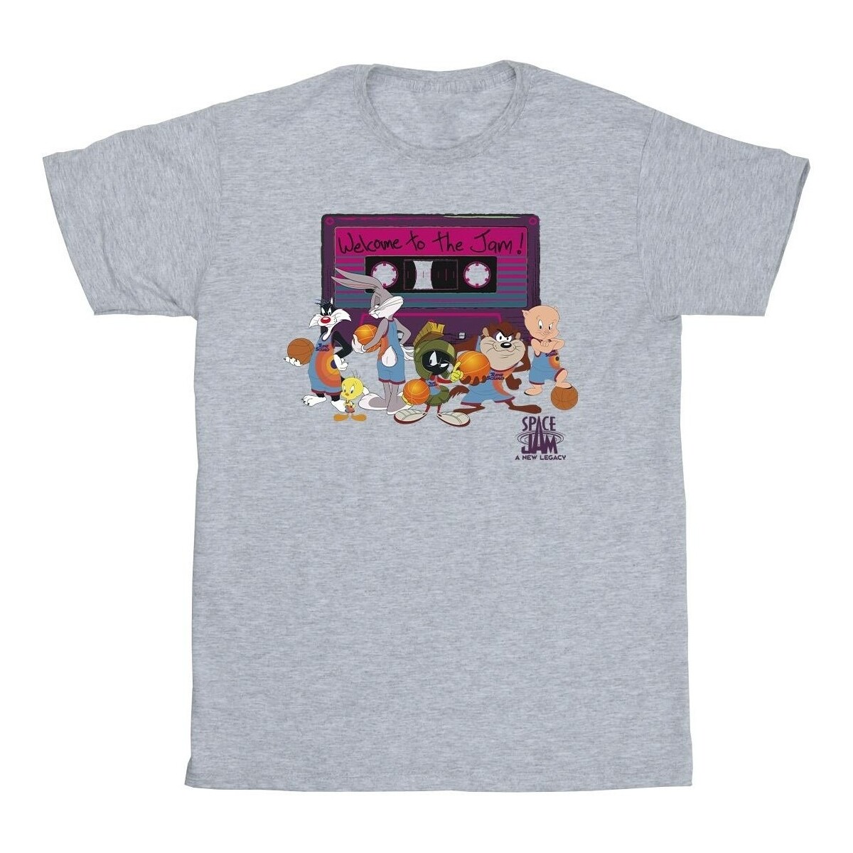 textil Niña Camisetas manga larga Space Jam: A New Legacy Team Cassette Gris