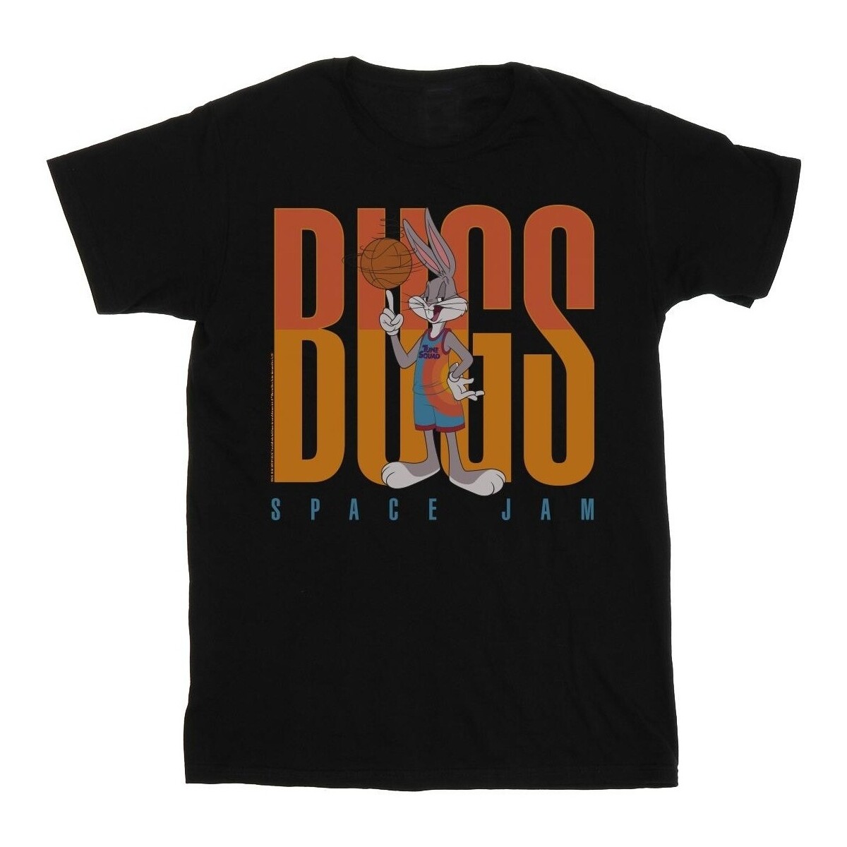 textil Niña Camisetas manga larga Space Jam: A New Legacy Bugs Bunny Basketball Spin Negro