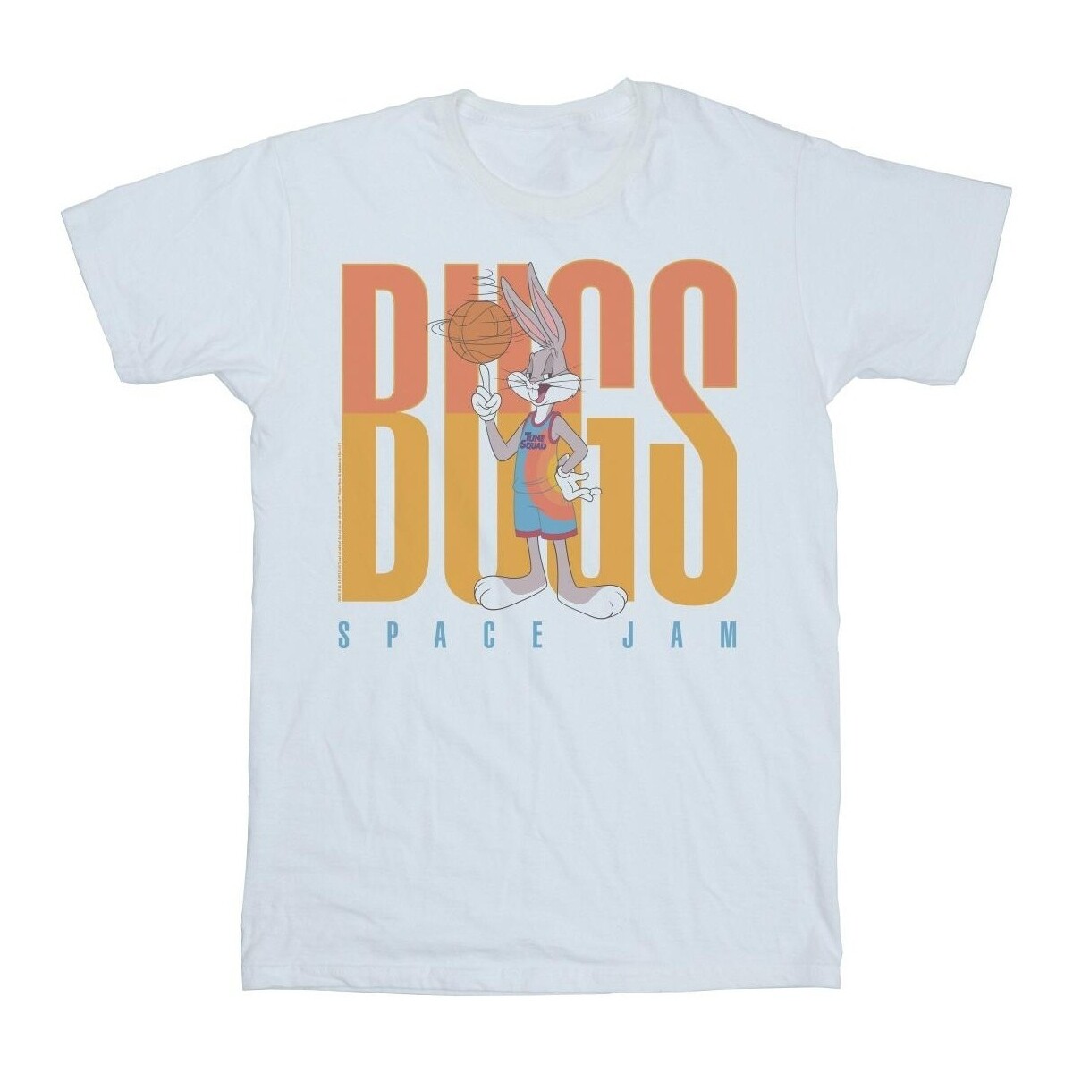 textil Niña Camisetas manga larga Space Jam: A New Legacy Bugs Bunny Basketball Spin Blanco