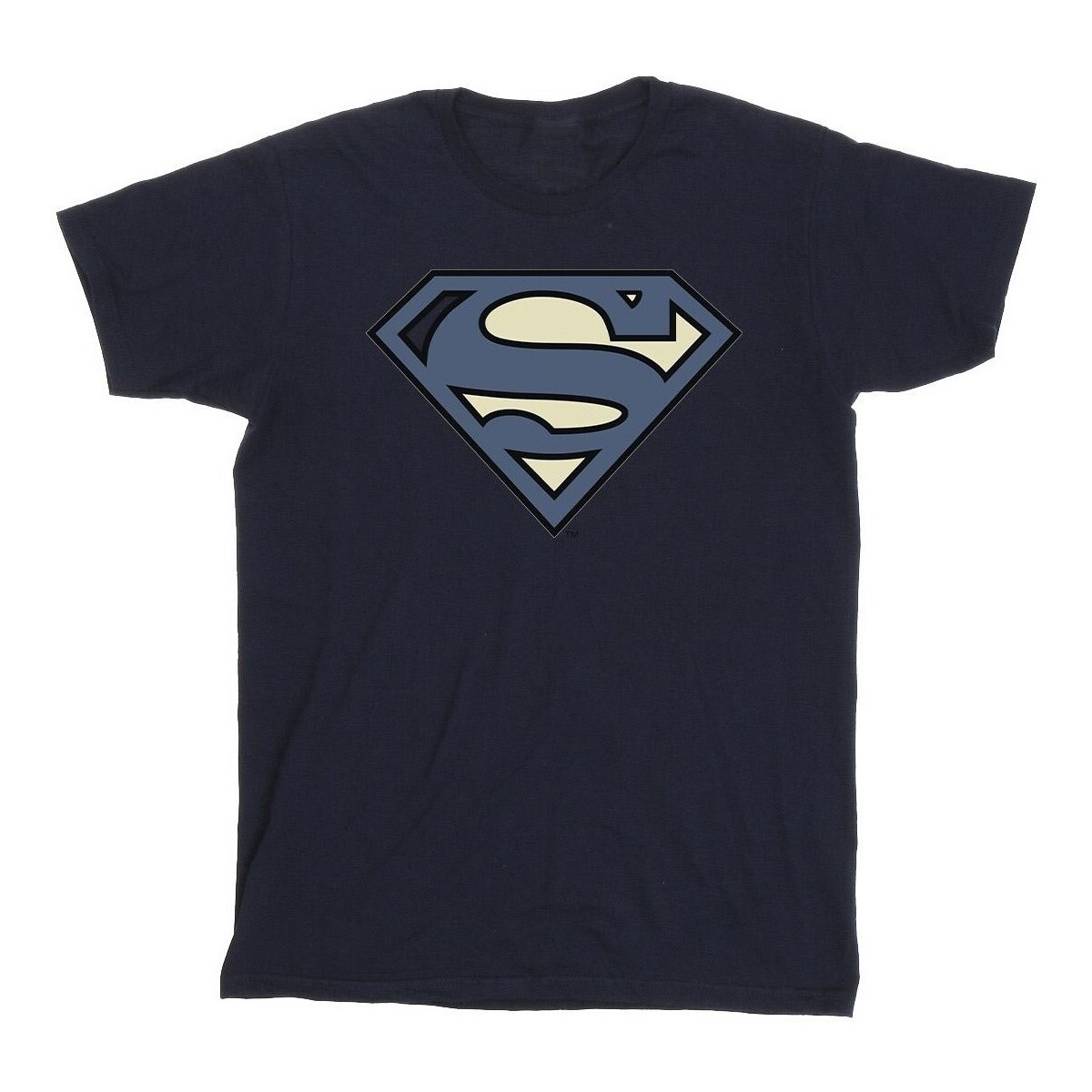 textil Niña Camisetas manga larga Dc Comics Superman Indigo Blue Logo Azul