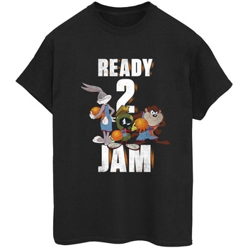 textil Mujer Camisetas manga larga Space Jam: A New Legacy Ready 2 Jam Negro