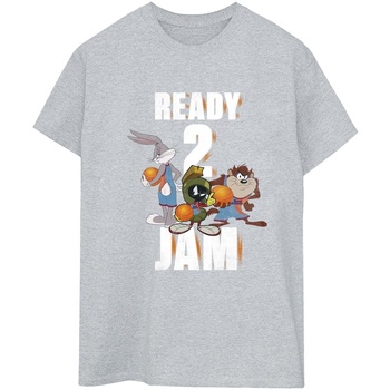 textil Mujer Camisetas manga larga Space Jam: A New Legacy Ready 2 Jam Gris