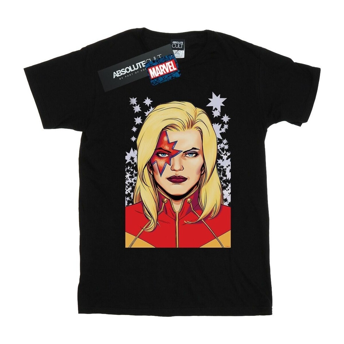textil Hombre Camisetas manga larga Marvel Captain  Glam Negro