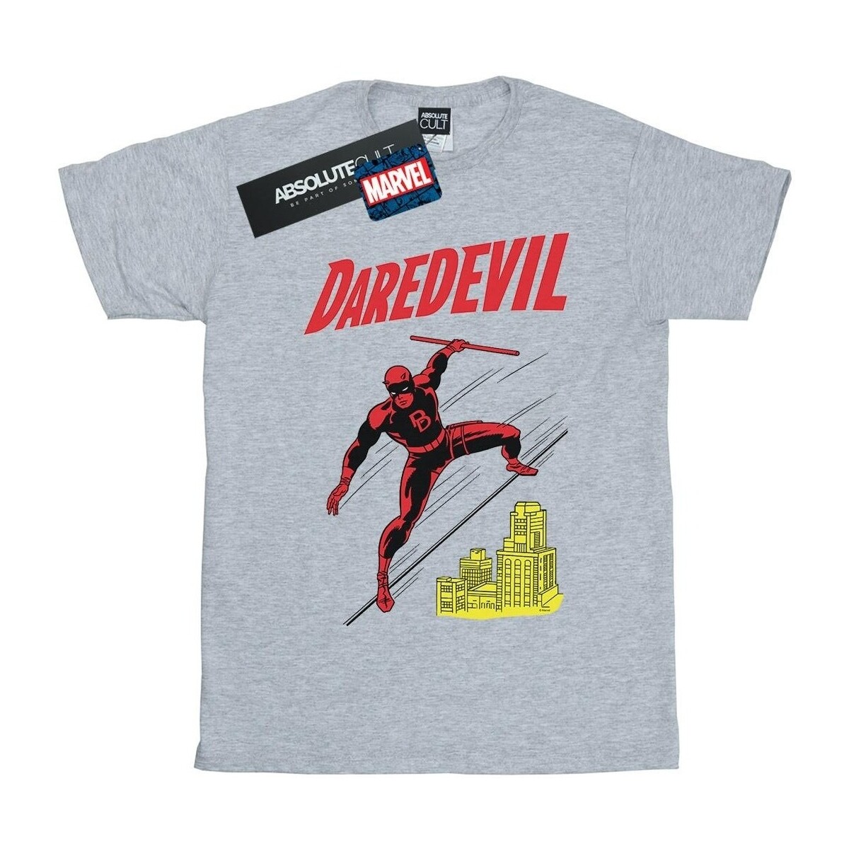 textil Hombre Camisetas manga larga Marvel Daredevil Rooftop Gris