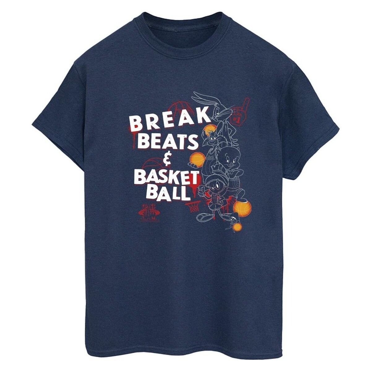 textil Mujer Camisetas manga larga Space Jam: A New Legacy Break Beats & Basketball Azul