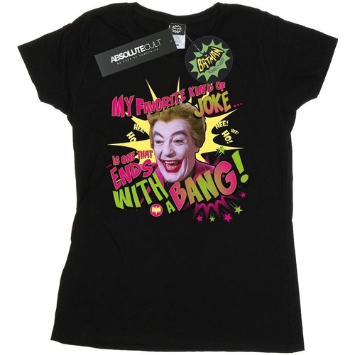 textil Mujer Camisetas manga larga Dc Comics Batman TV Series Joker Bang Negro