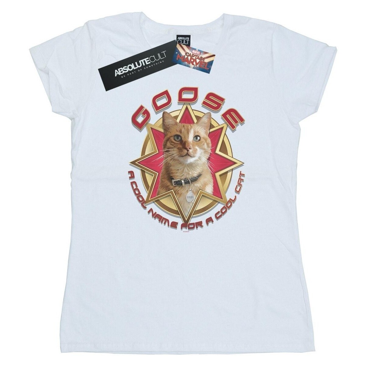 textil Mujer Camisetas manga larga Marvel Captain  Goose Cool Cat Blanco