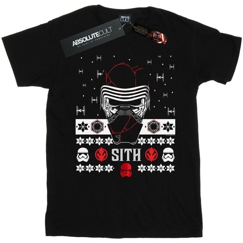 textil Niña Camisetas manga larga Disney The Rise Of Skywalker Christmas Sith Negro