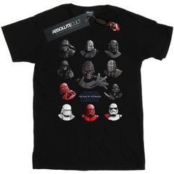 textil Niño Camisetas manga corta Star Wars: The Rise Of Skywalker First Order Character Line Up Negro