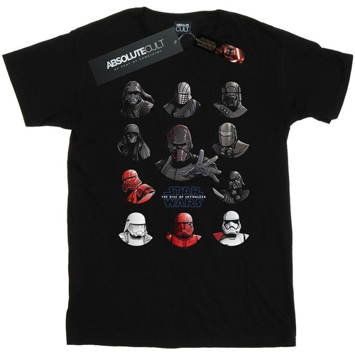 textil Niño Camisetas manga corta Star Wars: The Rise Of Skywalker First Order Character Line Up Negro