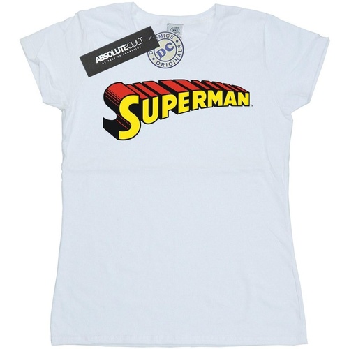 textil Mujer Camisetas manga larga Dc Comics Superman Telescopic Loco Blanco