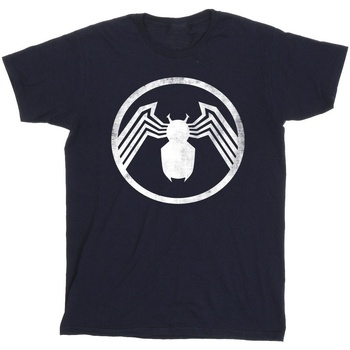 textil Hombre Camisetas manga larga Marvel Venom Logo Emblem Azul