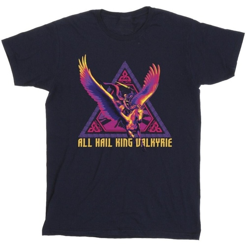 textil Niño Tops y Camisetas Marvel Thor Love And Thunder All Hail Valkyrie Azul