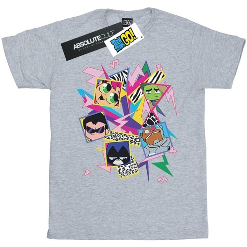 textil Niño Camisetas manga corta Dc Comics Teen Titans Go 80s Icons Gris