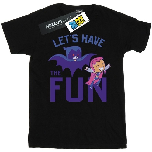 textil Niño Camisetas manga corta Dc Comics Teen Titans Go Let's Have The Fun Negro