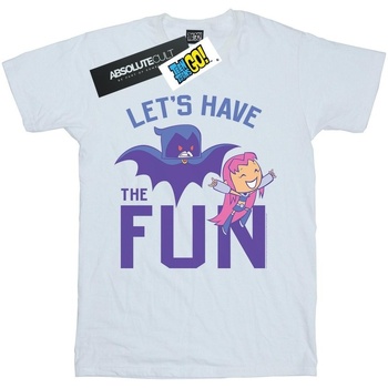 textil Niño Camisetas manga corta Dc Comics Teen Titans Go Let's Have The Fun Blanco