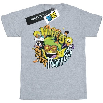 textil Niño Camisetas manga corta Dc Comics Teen Titans Go Waffle Mania Gris