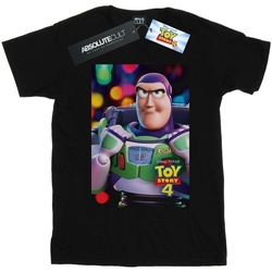 textil Niño Camisetas manga corta Disney Toy Story 4 Buzz Lightyear Poster Negro