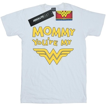 textil Niño Camisetas manga corta Dc Comics Wonder Woman Mummy You're My Hero Blanco