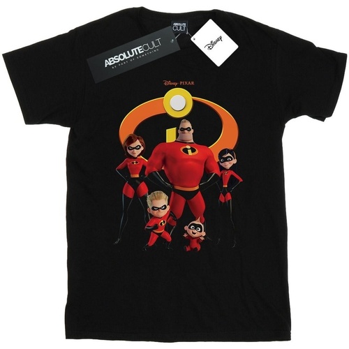 textil Hombre Camisetas manga larga Disney Incredibles 2 Group Logo Negro